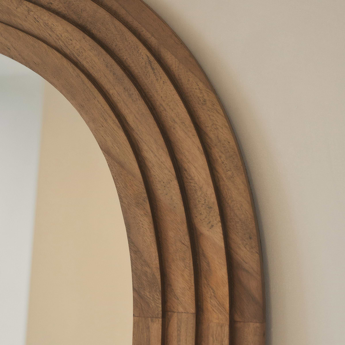 Luciana - Full Length Irregular Warm Wood Extra Large Mirror 200cm x 120cm