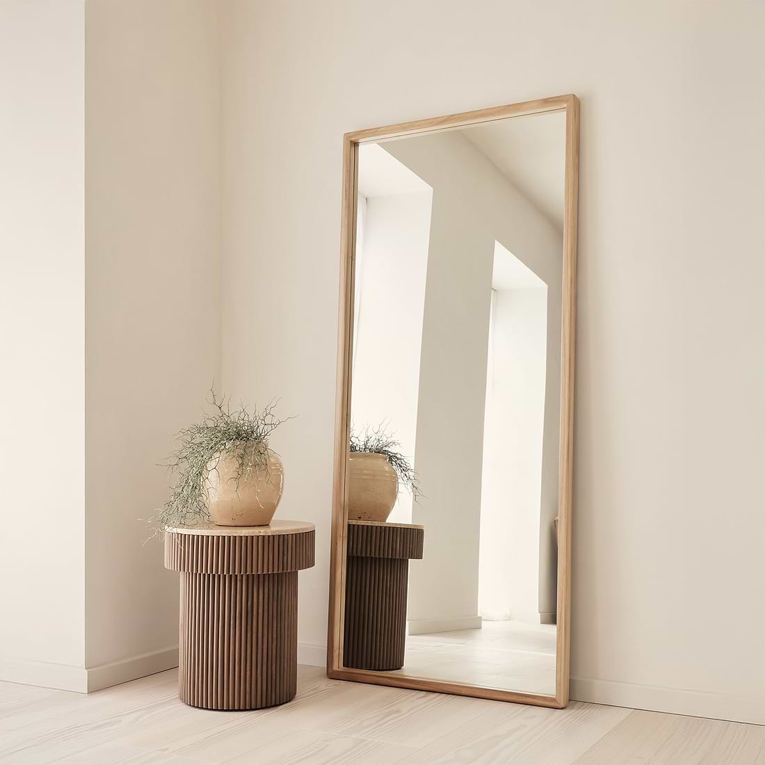 Arden Light Full Length Wooden Mirror 180cm x 80cm