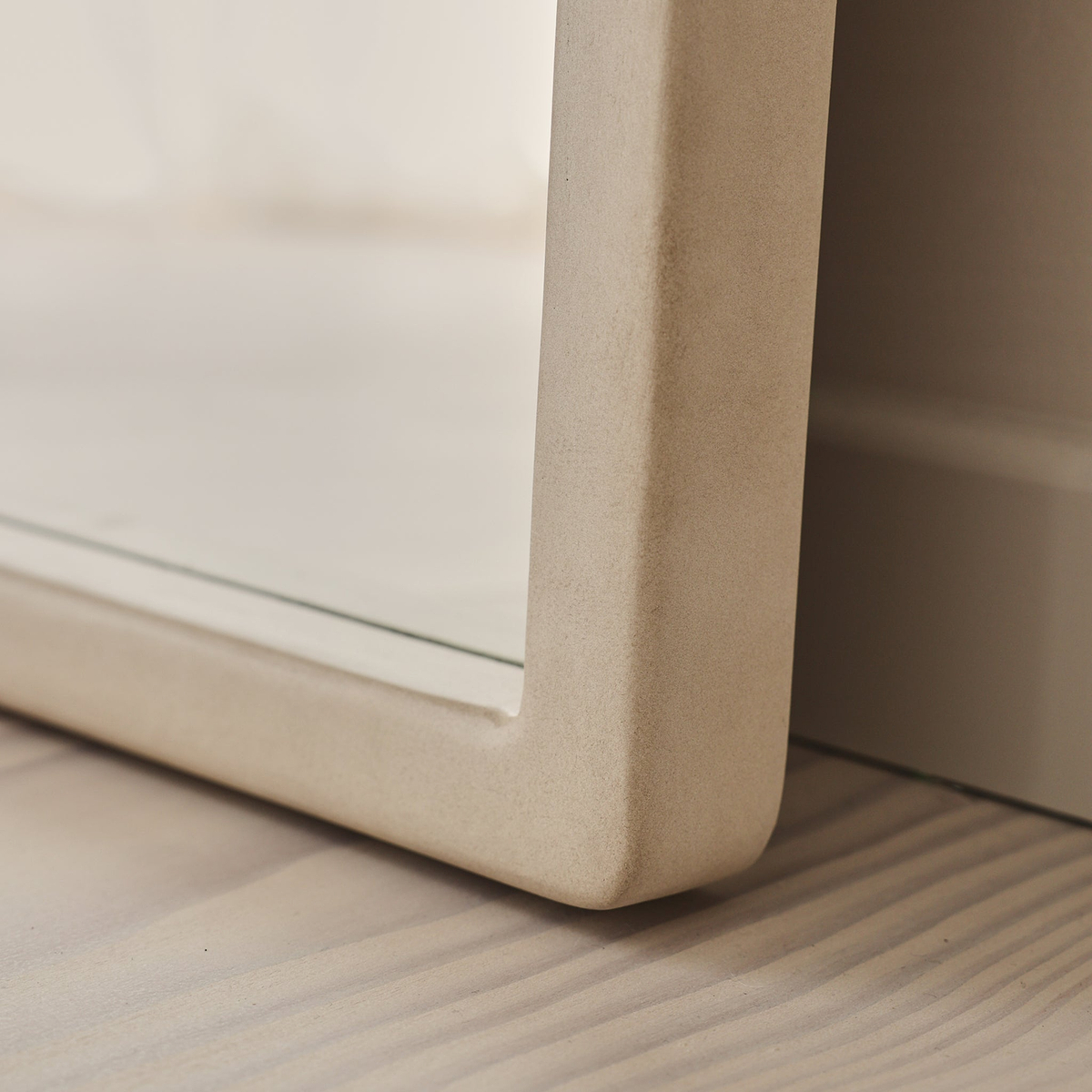 Arden - Concrete Full Length Wooden Mirror 180cm x 80cm