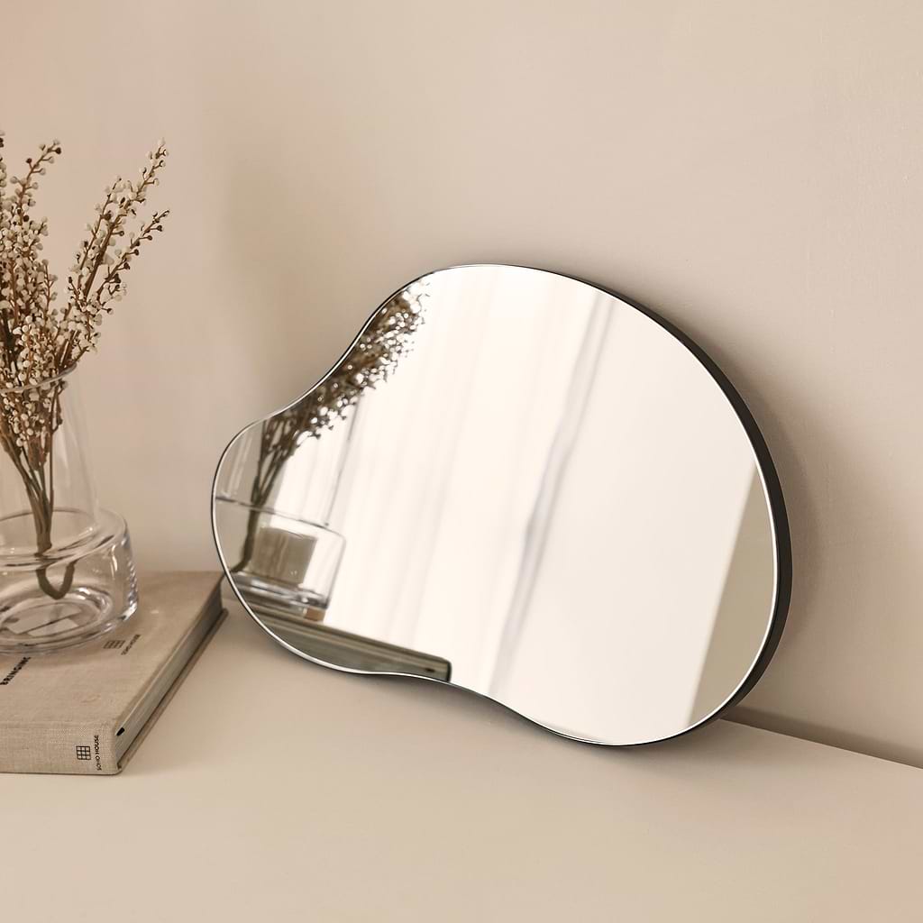 Edge Frameless Irregular Pond Mirror 45cm x 30cm
