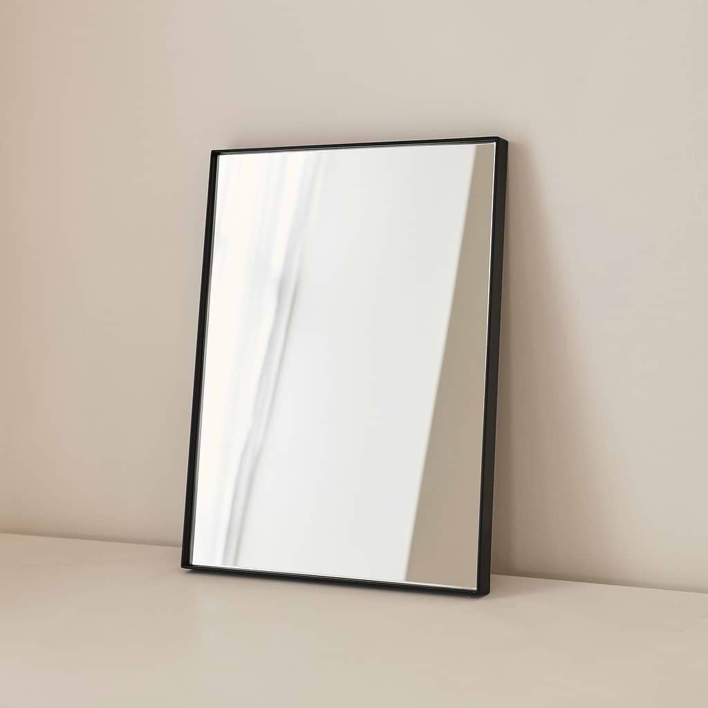 Theo Rectangular Metal Wall Mirror 40cm x 30cm