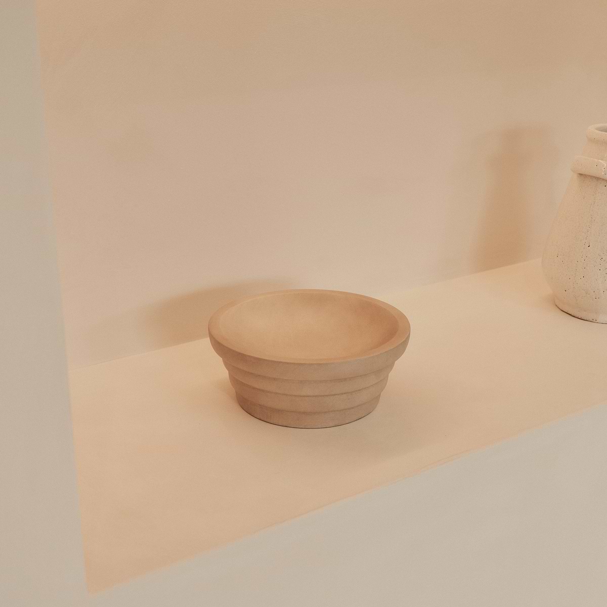 Luciana - Concrete Ribbed Bowl 25cm