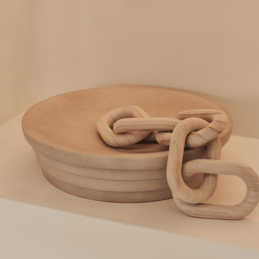 Luciana Concrete Ribbed Bowl 40cm