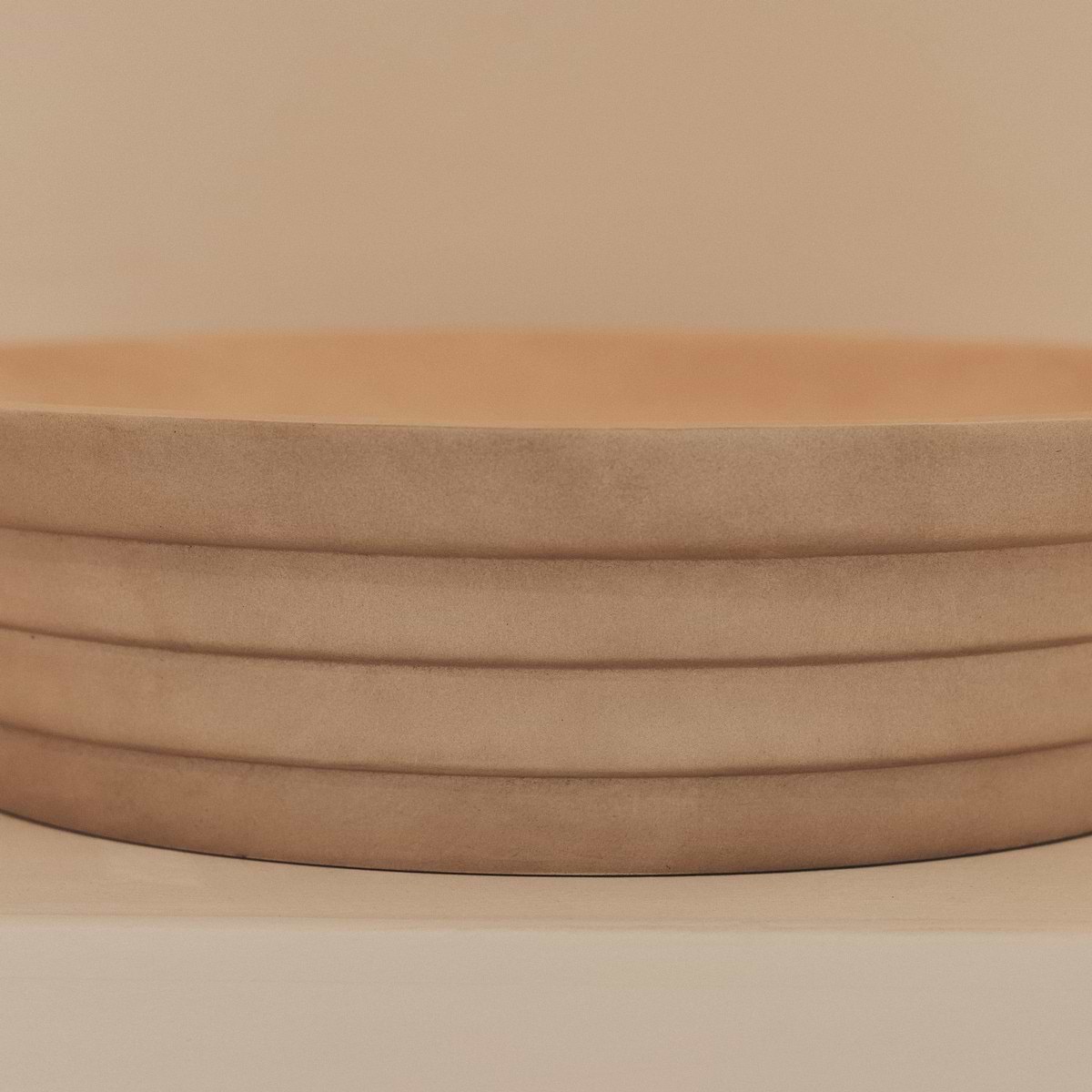 Luciana - Concrete Ribbed Bowl 40cm