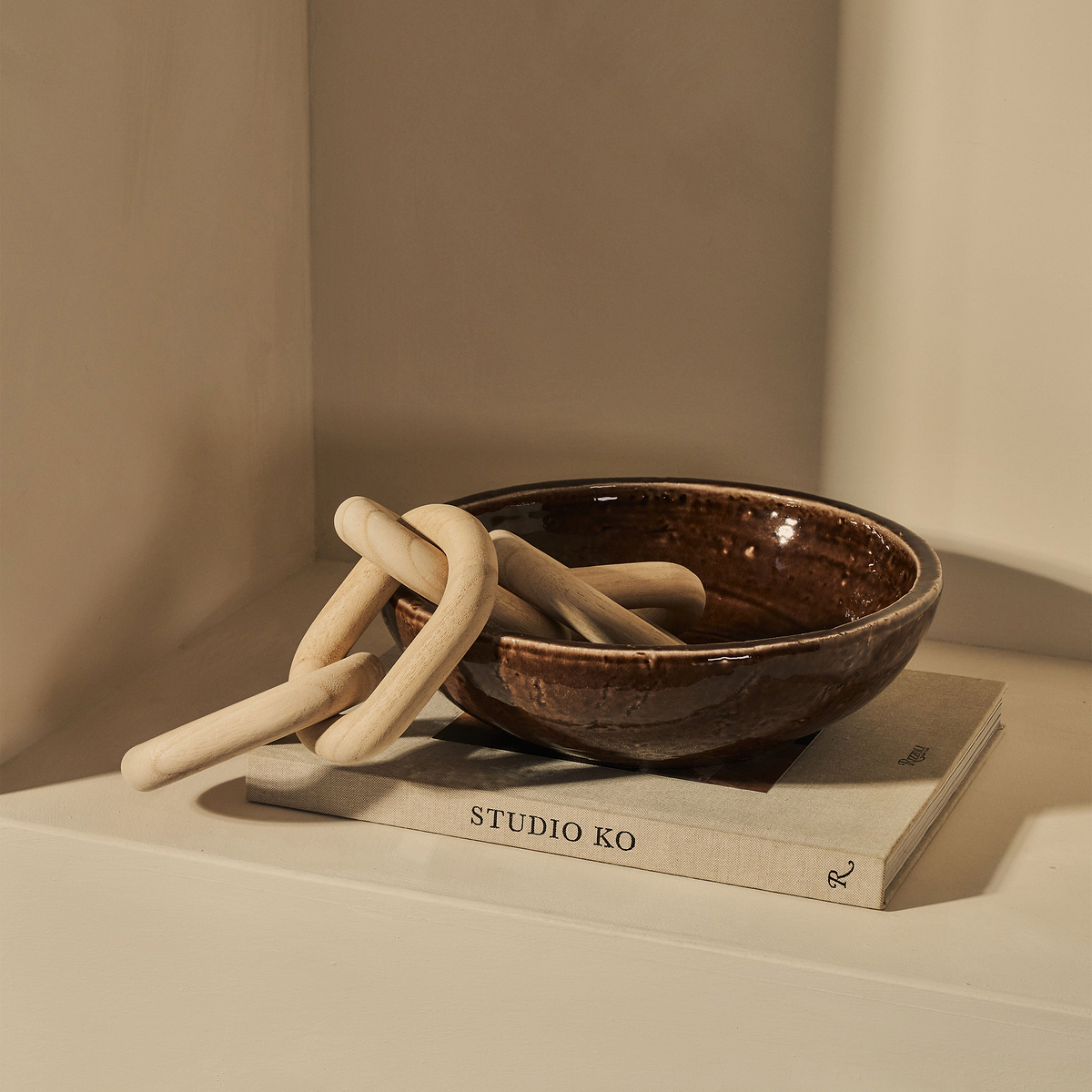 Portera - Chocolate Gloss Ceramic Decorative Bowl