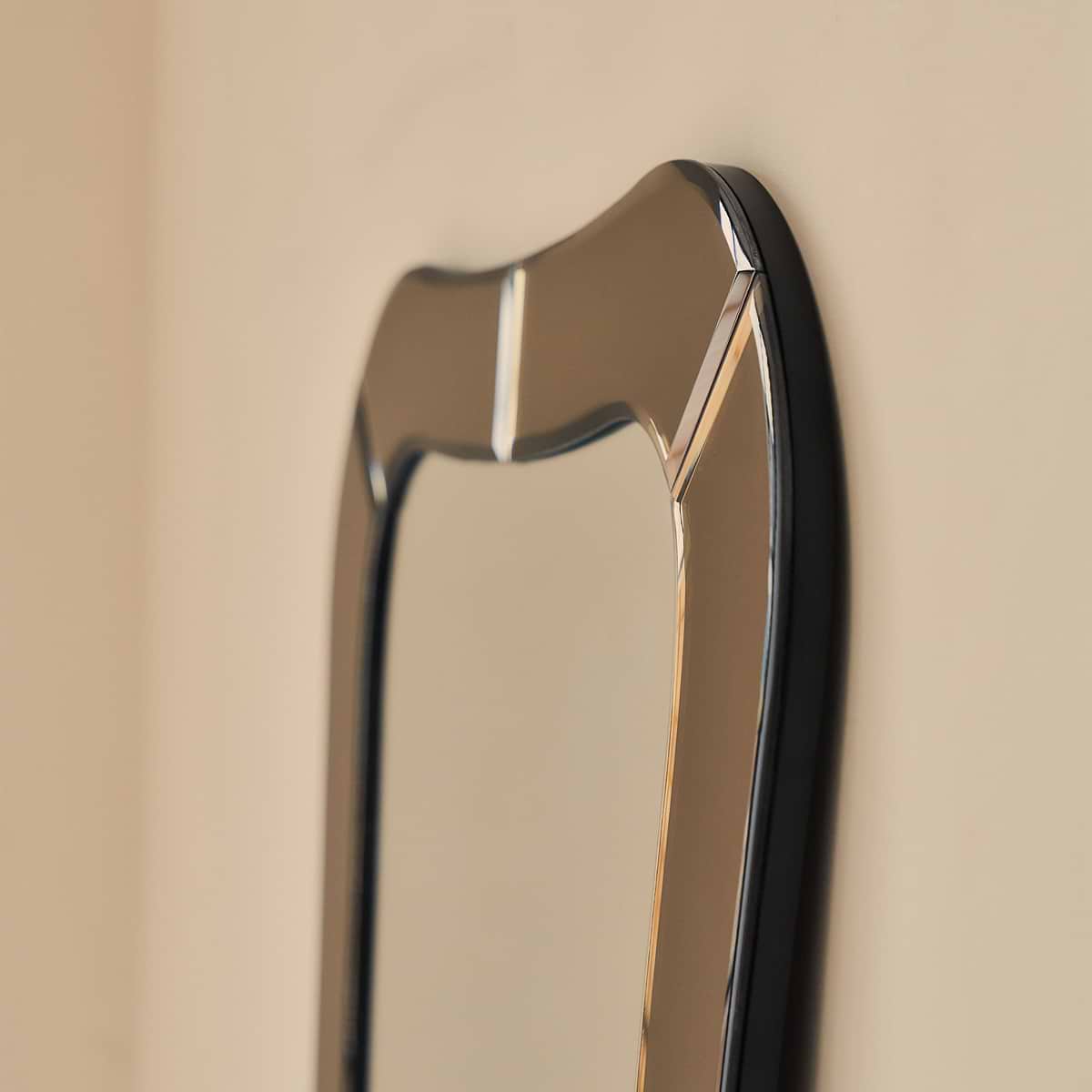 Florence - Bronze Bevelled Edge Art Deco Overmantle Mirror 90cm x 70cm