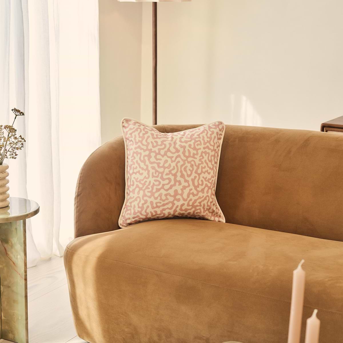 Pakko - Rose Printed Fabric Cushion