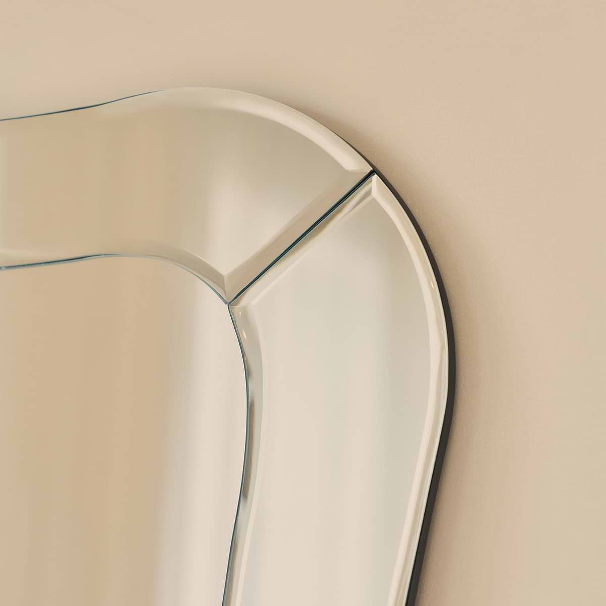 Florence - Bevelled Edge Art Deco Overmantle Mirror 90cm x 70cm