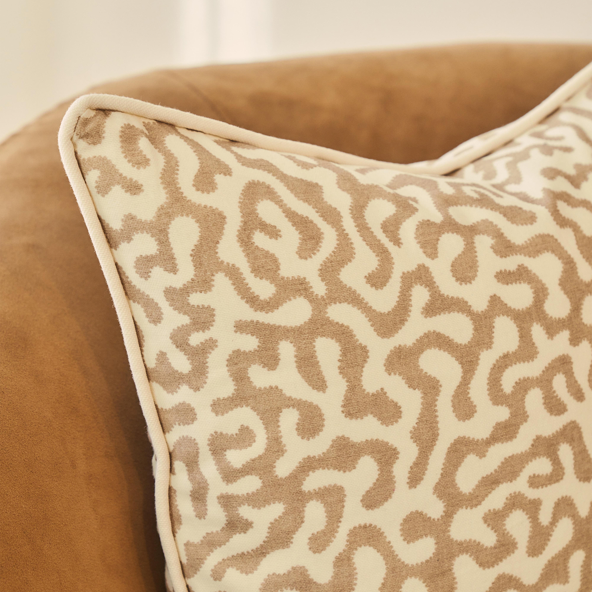Pakko - Sesame Printed Fabric Cushion