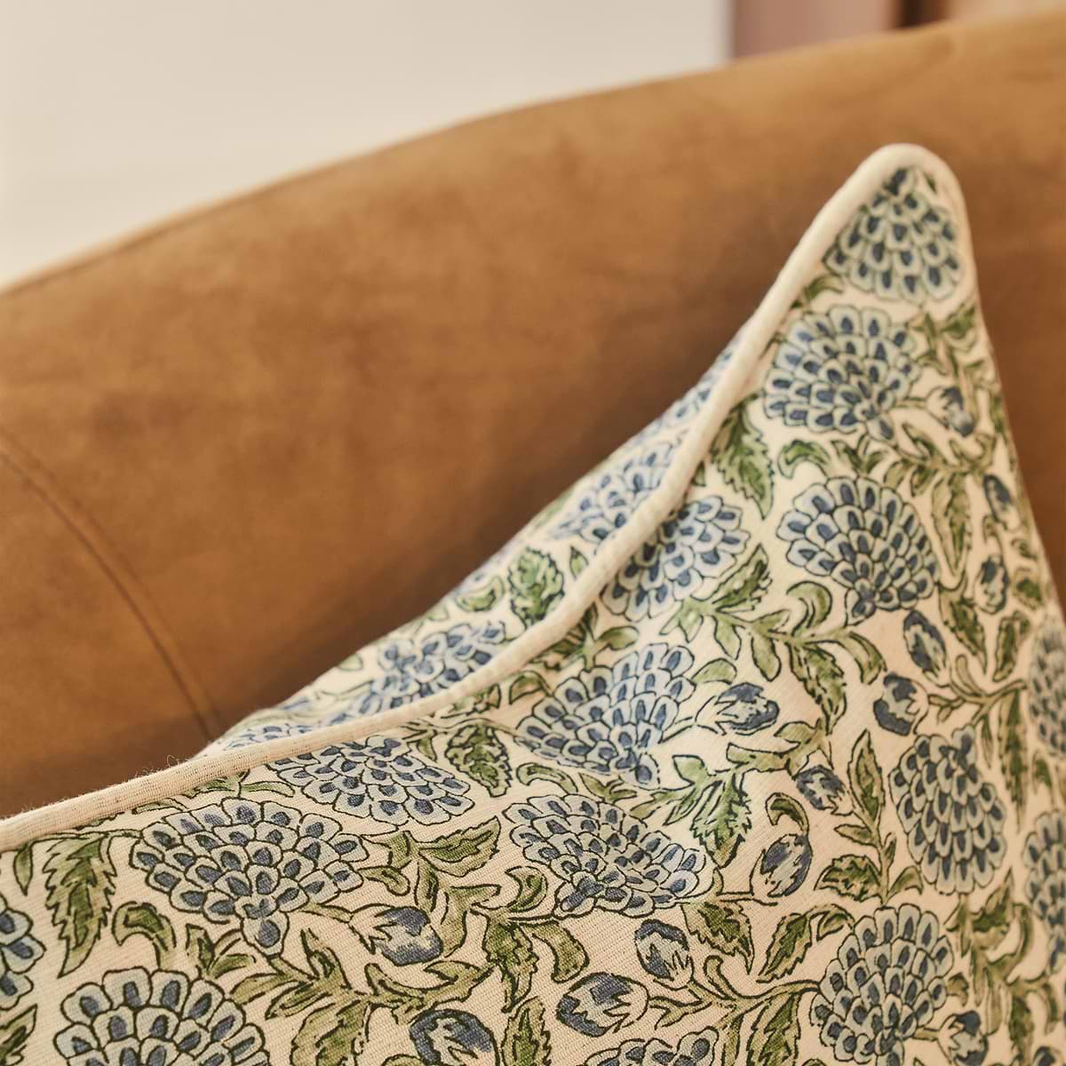 Erisha - Indigo Printed Fabric Cushion