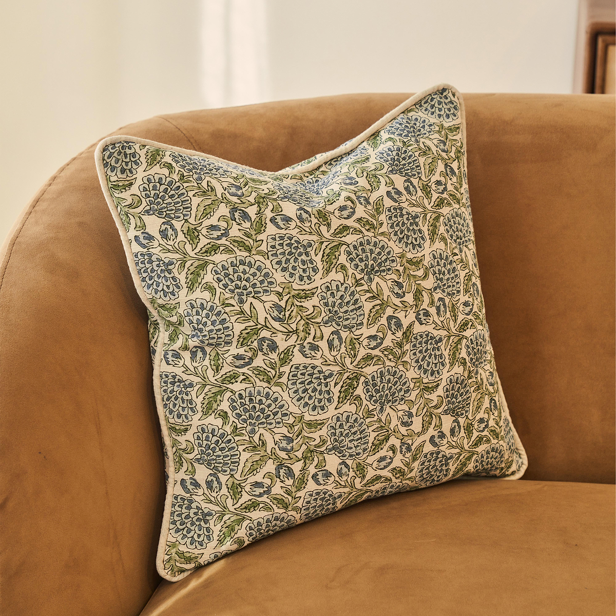 Erisha - Indigo Printed Fabric Cushion