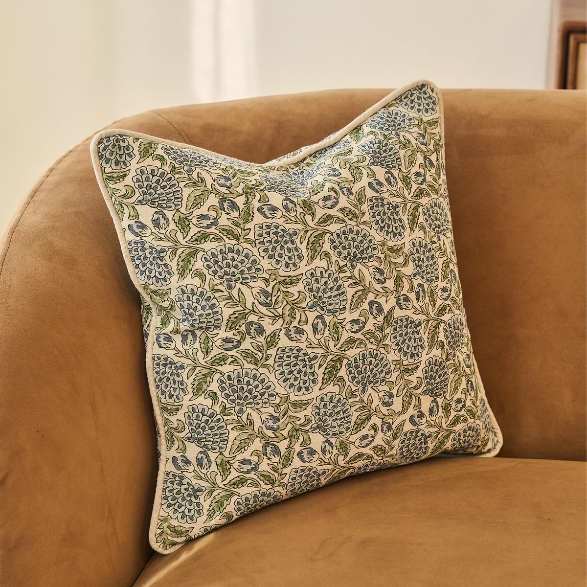 Erisha - Indigo Printed Fabric Cushion