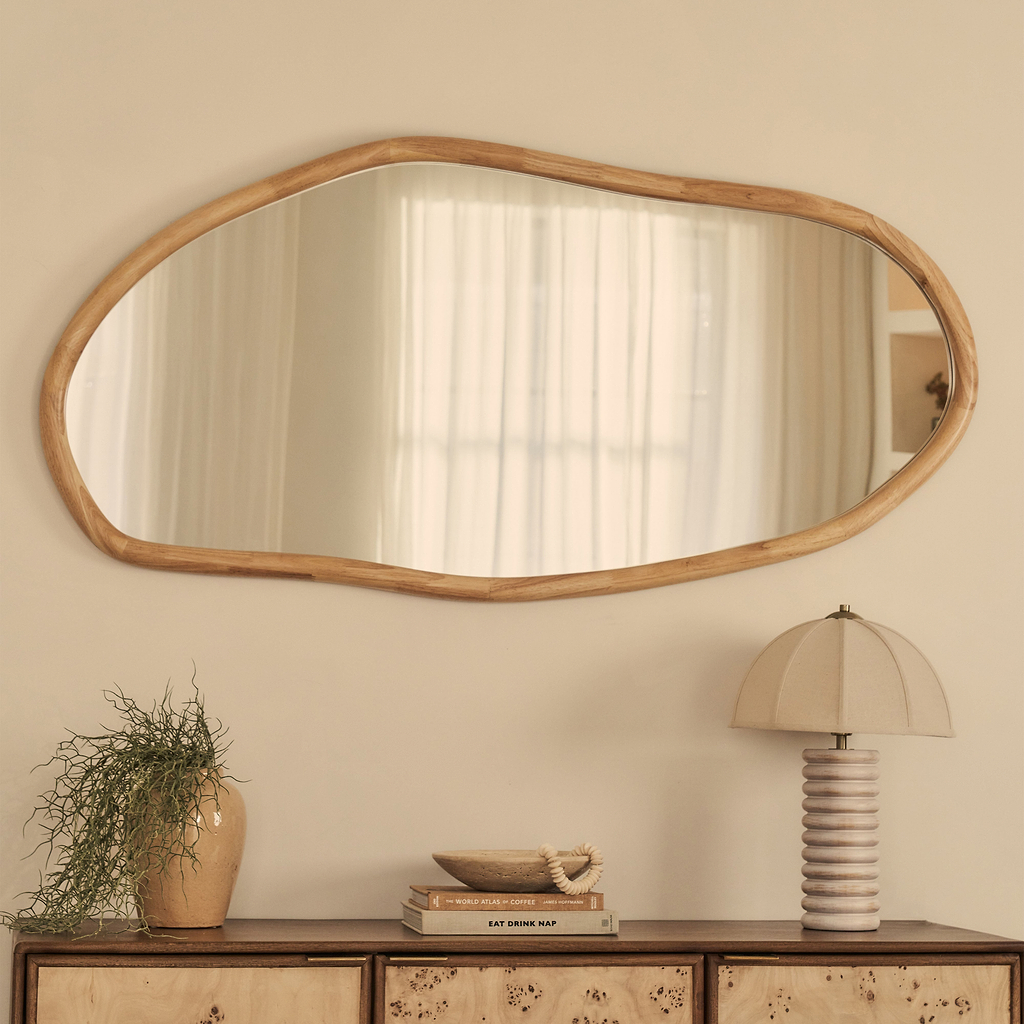 Aaliyah Light Irregular Wall Mirror 150cm x 75cm