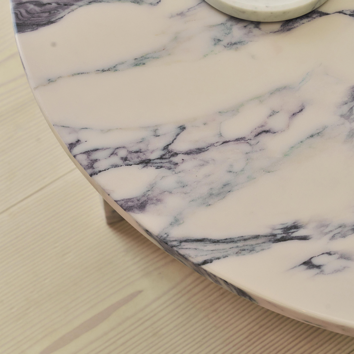 Ravello - Arabescato Round Premium Solid Marble Coffee Table