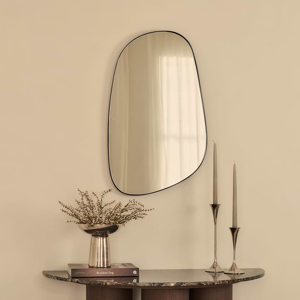 Ava Stone Shaped Irregular Mirror 75cm x 45cm