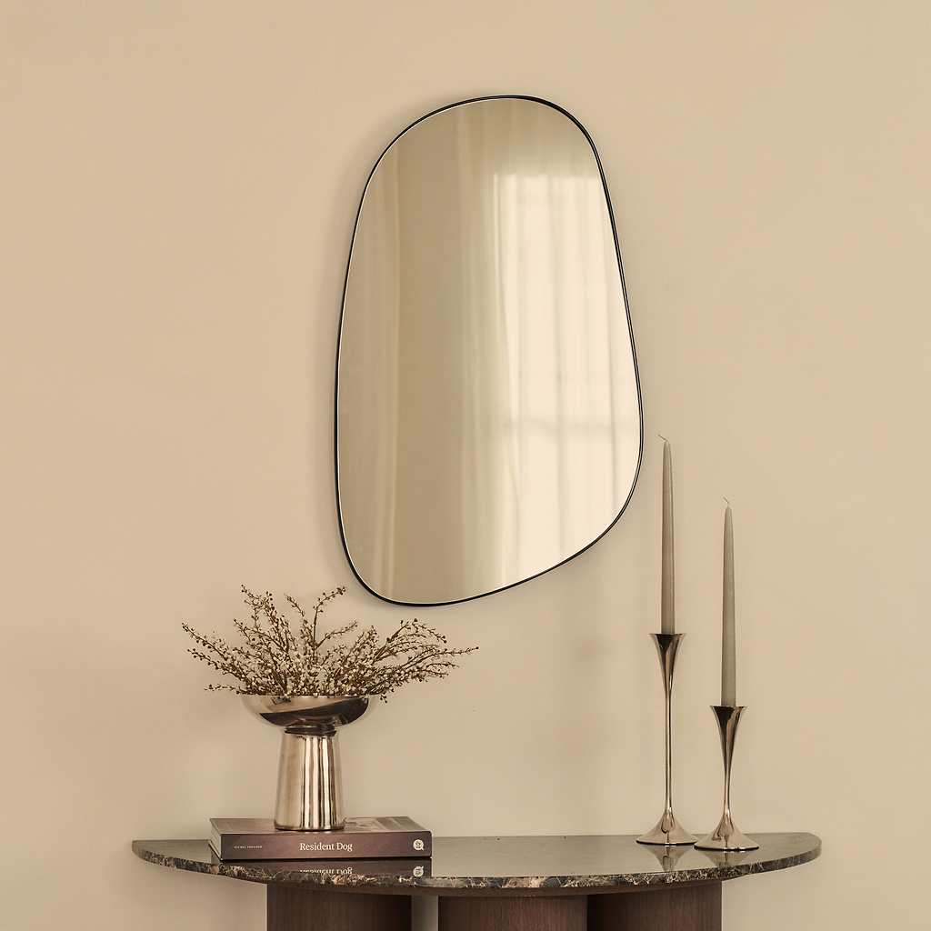 Ava Stone Shaped Irregular Mirror 75cm x 45cm