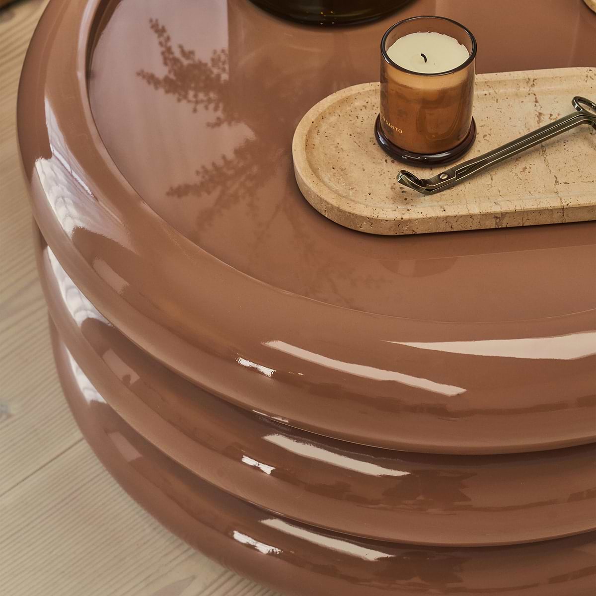 Compton - High Gloss Mocha Round Coffee Table