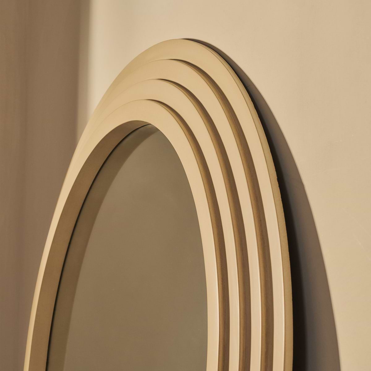 Luciana - Concrete Arched Overmantle Mirror 120cm x 100cm
