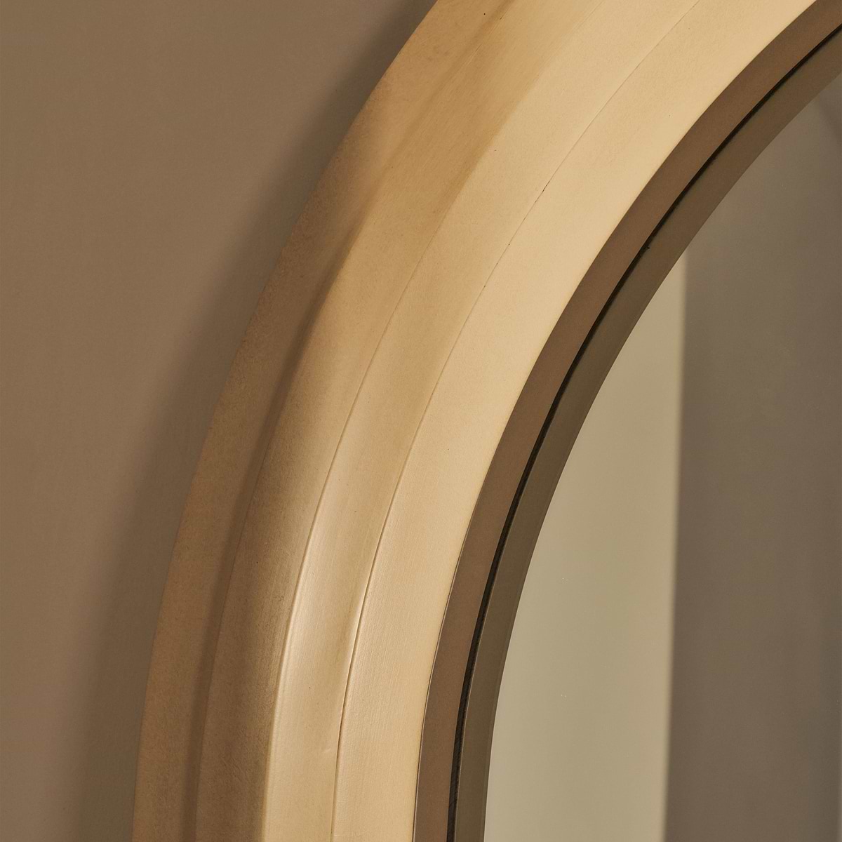 Luciana - Concrete Arched Overmantle Mirror 120cm x 100cm