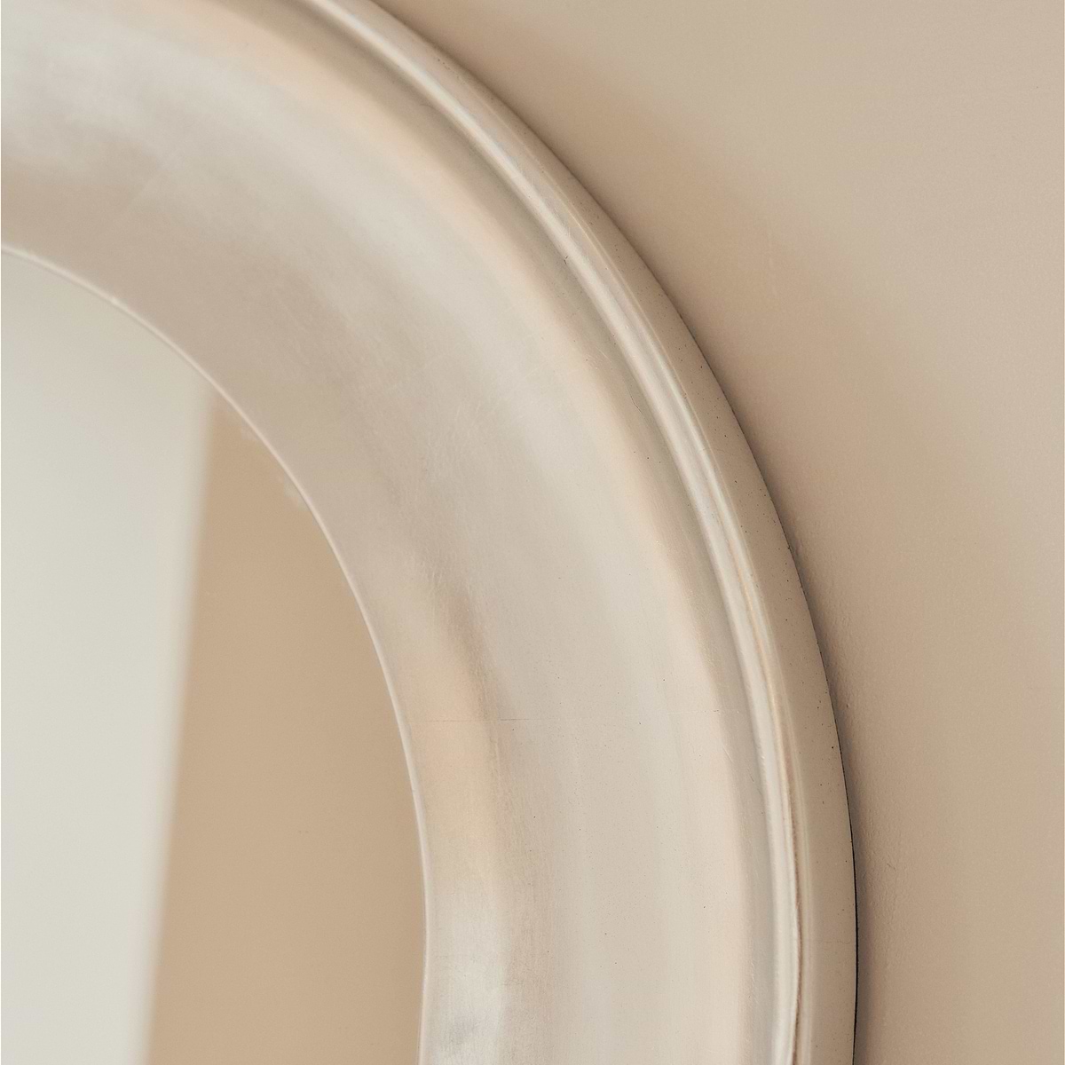 Porta - Full Length Arched Brushed Chrome Large Mirror 180cm x 90cm