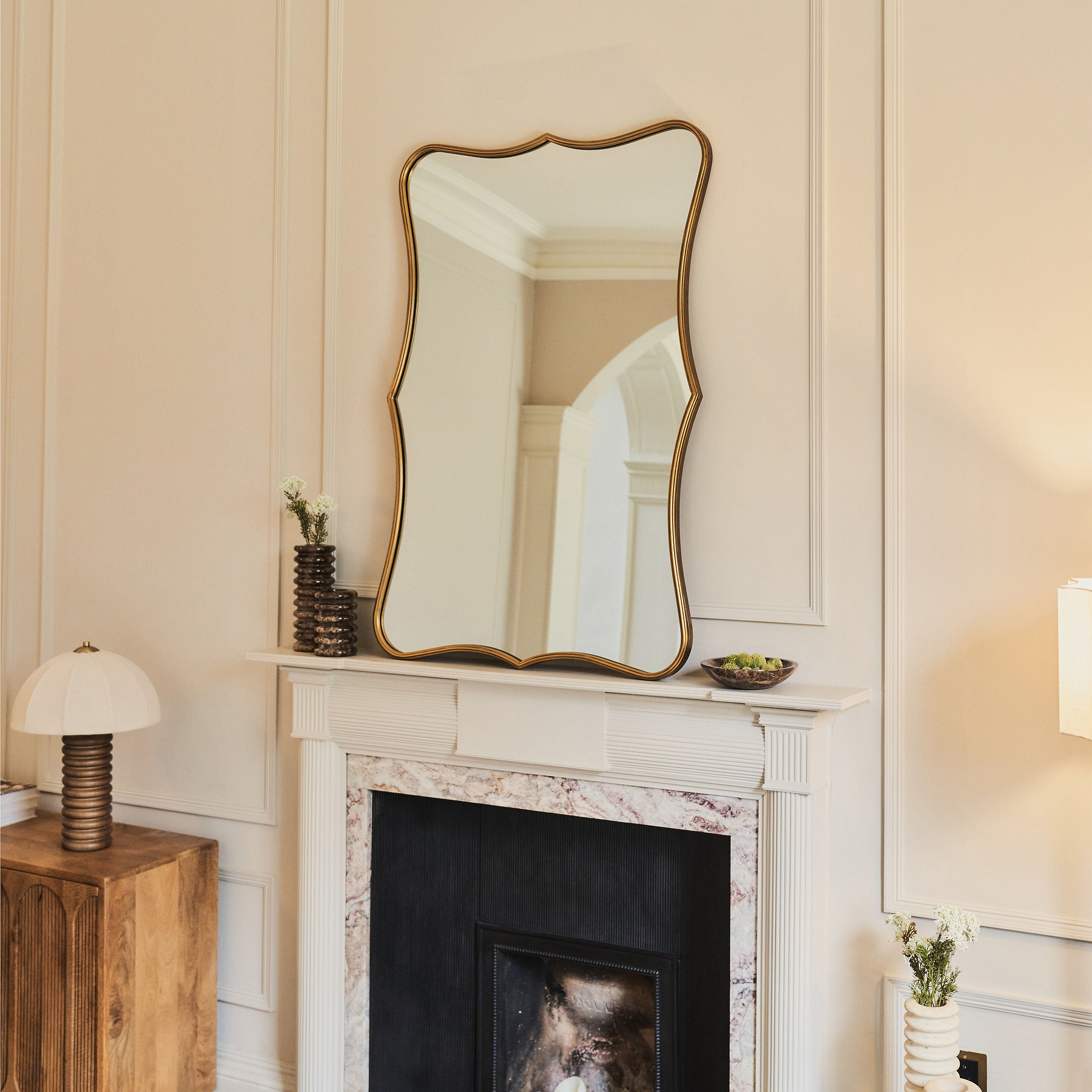 Miroir HARIR Doré · 125×65 cm — photo 3