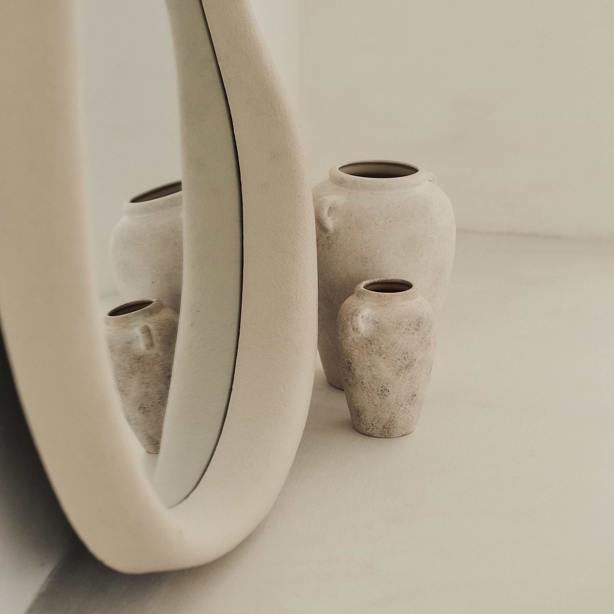 Wabi-Sabi - Concrete Irregular Wall Mirror 80cm x 72cm
