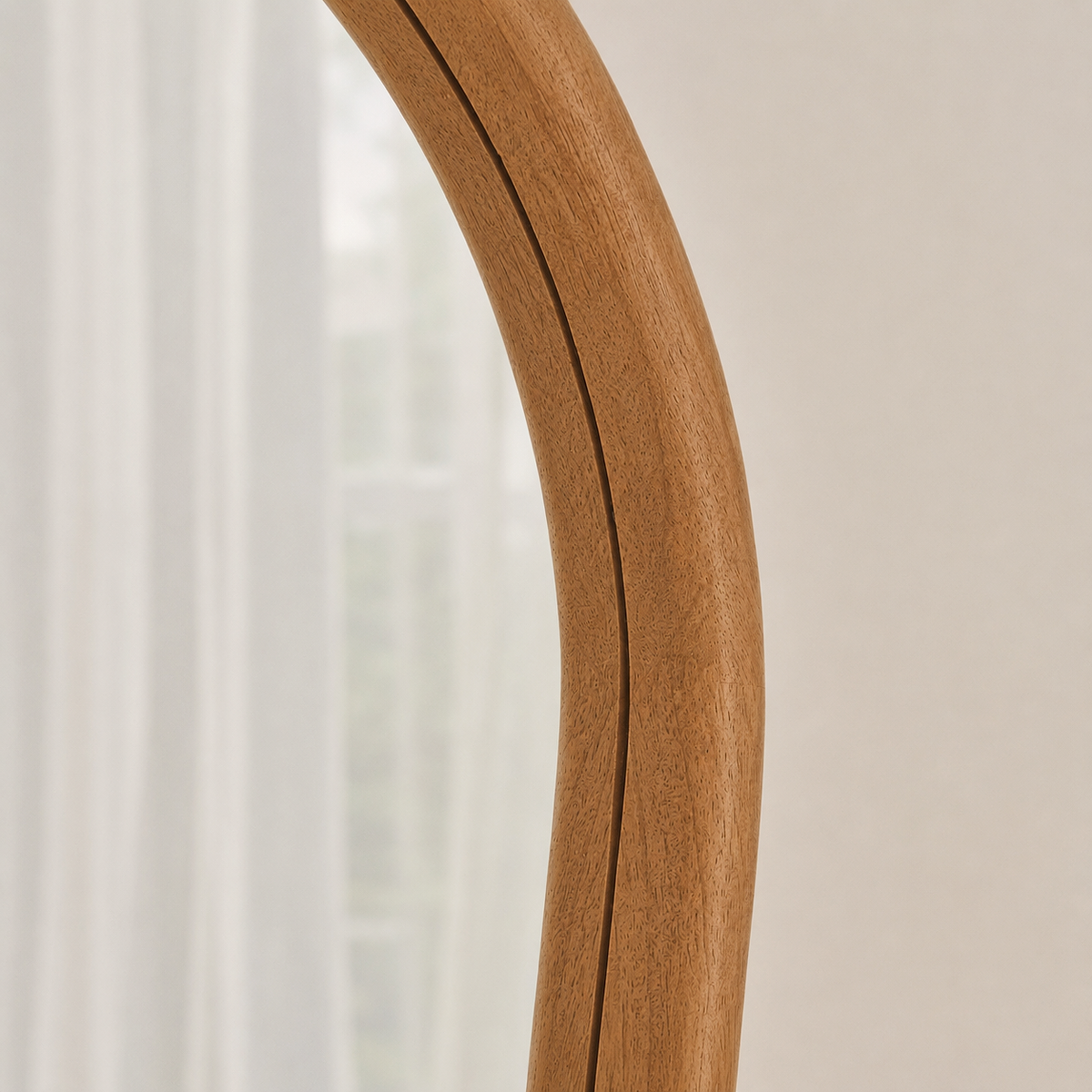 Aaliyah - Full Length Warm Wood Irregular Mirror 180cm x 80cm