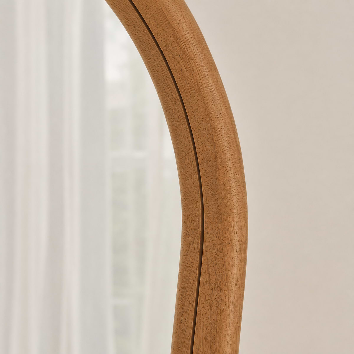 Aaliyah - Full Length Warm Wood Irregular Mirror 180cm x 80cm