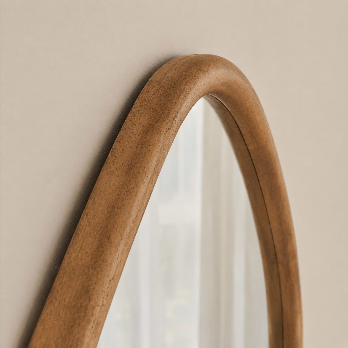 Aaliyah - Full Length Warm Wood Irregular Mirror 180cm x 80cm