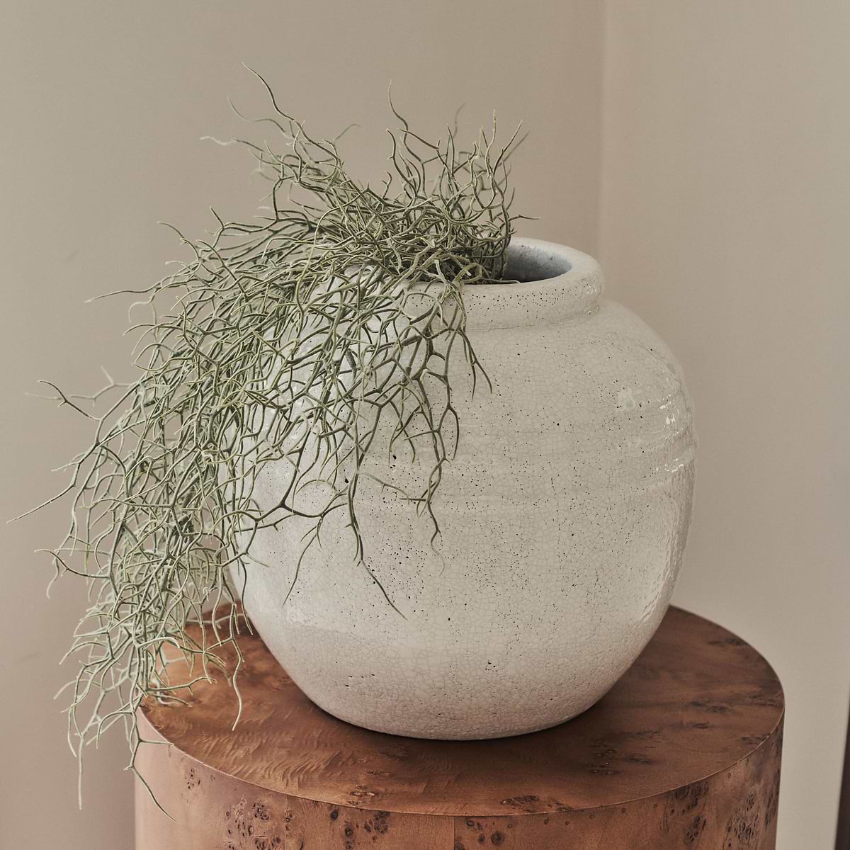 Cyra - Large Ivory Gloss Ceramic Vase