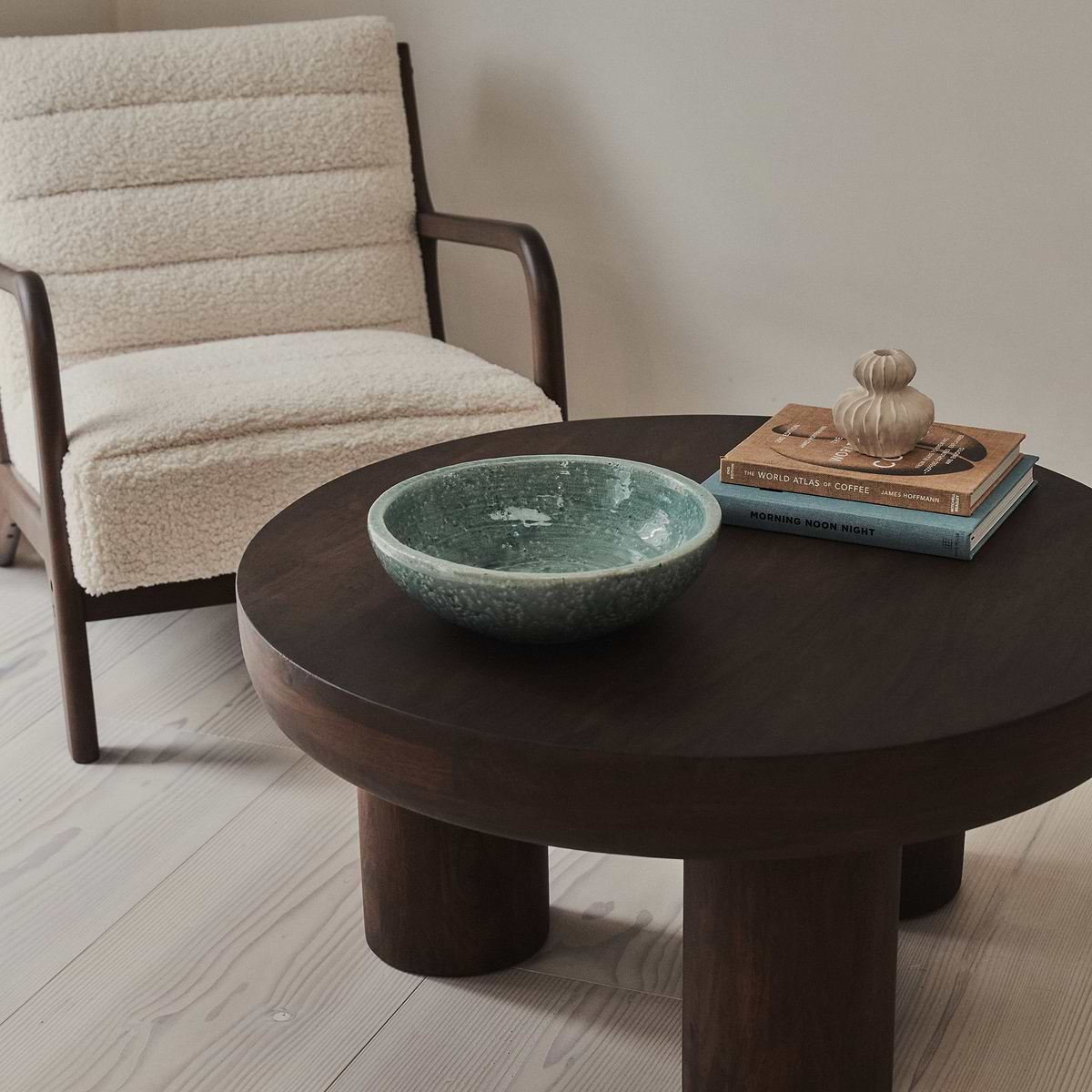 Portera - Coral Blue Gloss Ceramic Decorative Bowl