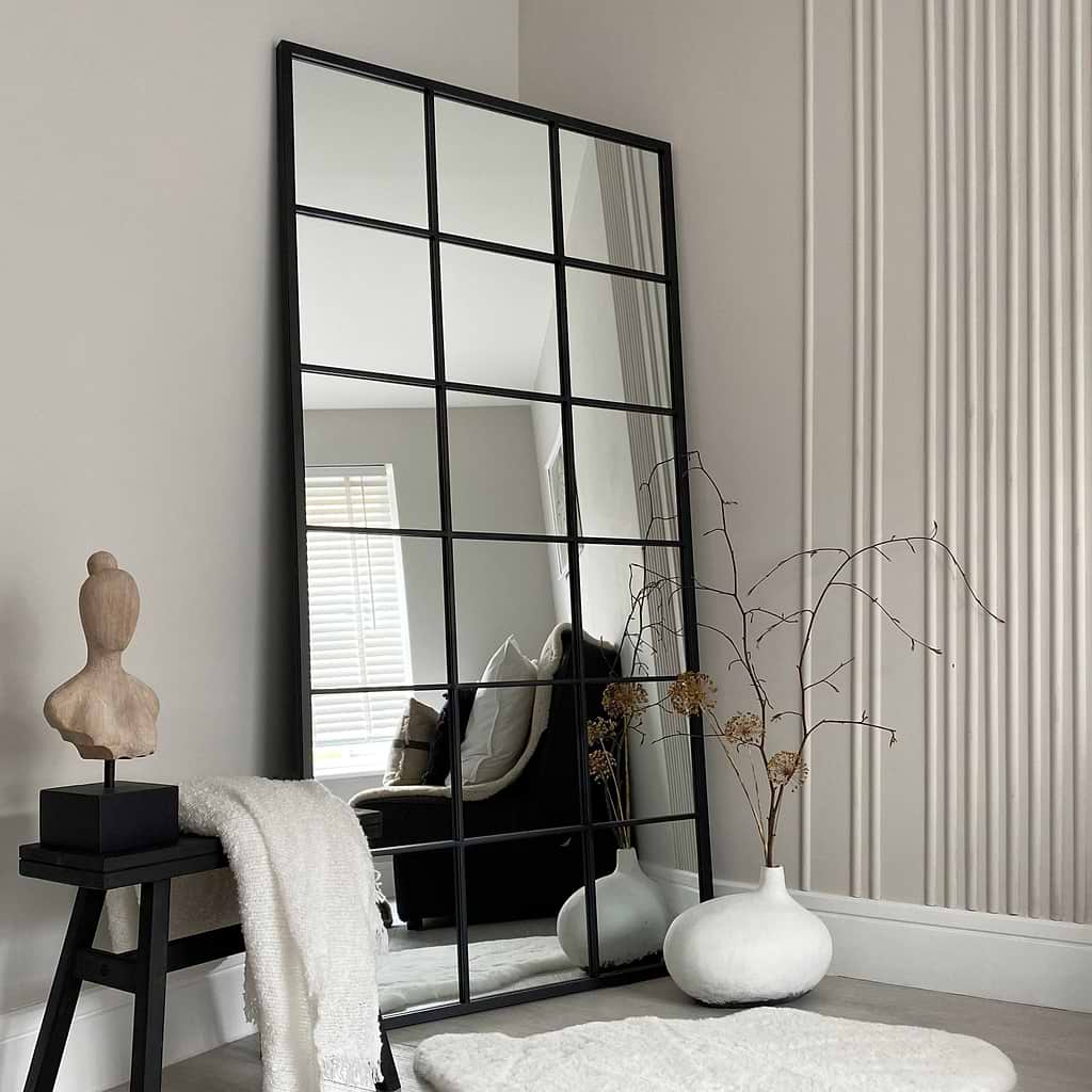 Brooklyn Full Length Large Metal Mirror 180cm x 90cm