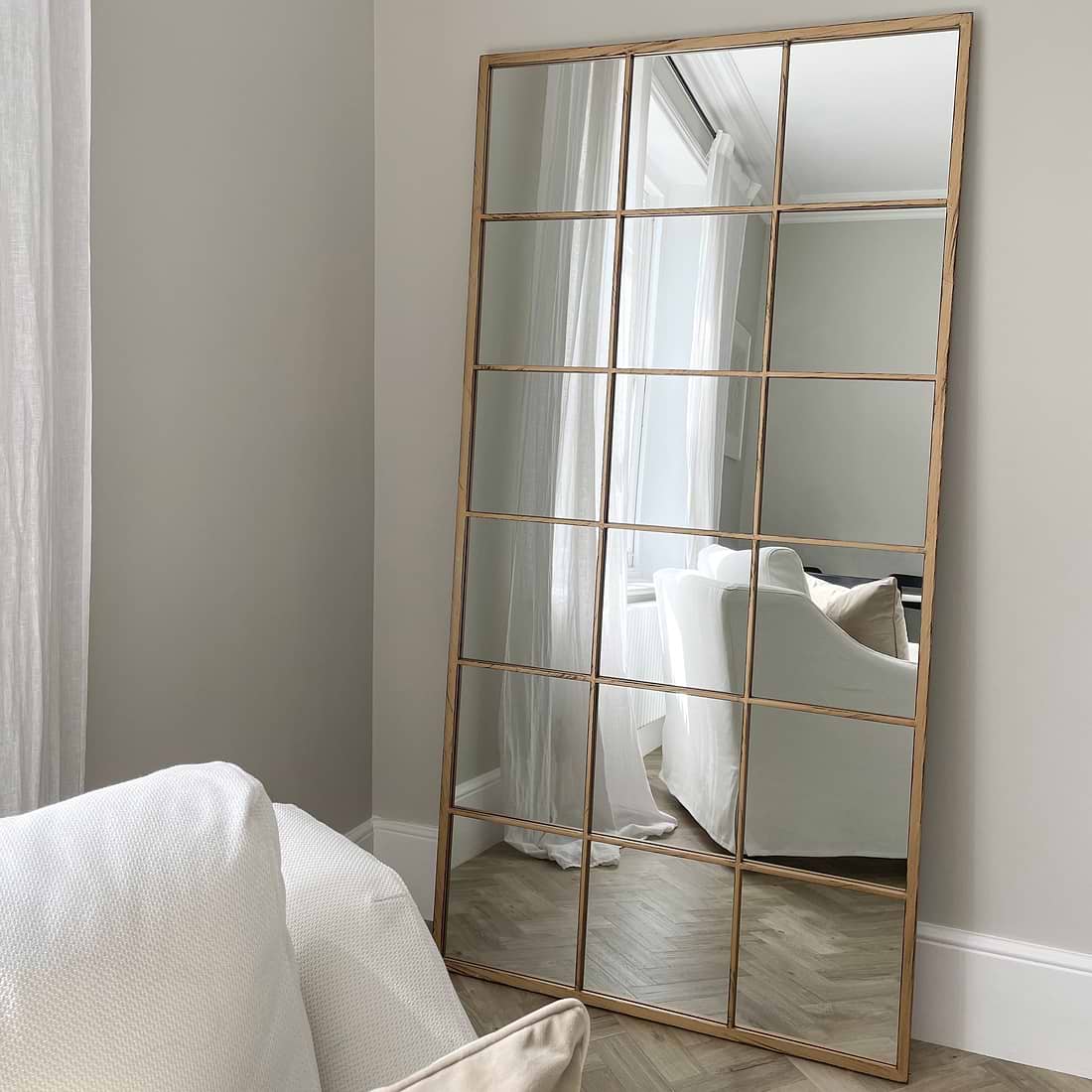 Brooklyn Full Length Large Metal Mirror 180cm x 90cm