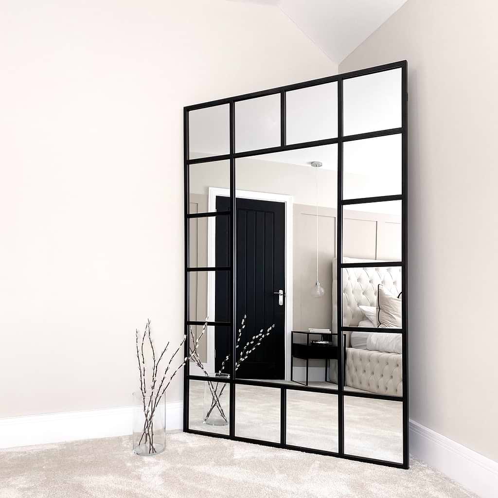 Camden Industrial Full Length Metal Window Mirror 179cm x 119cm