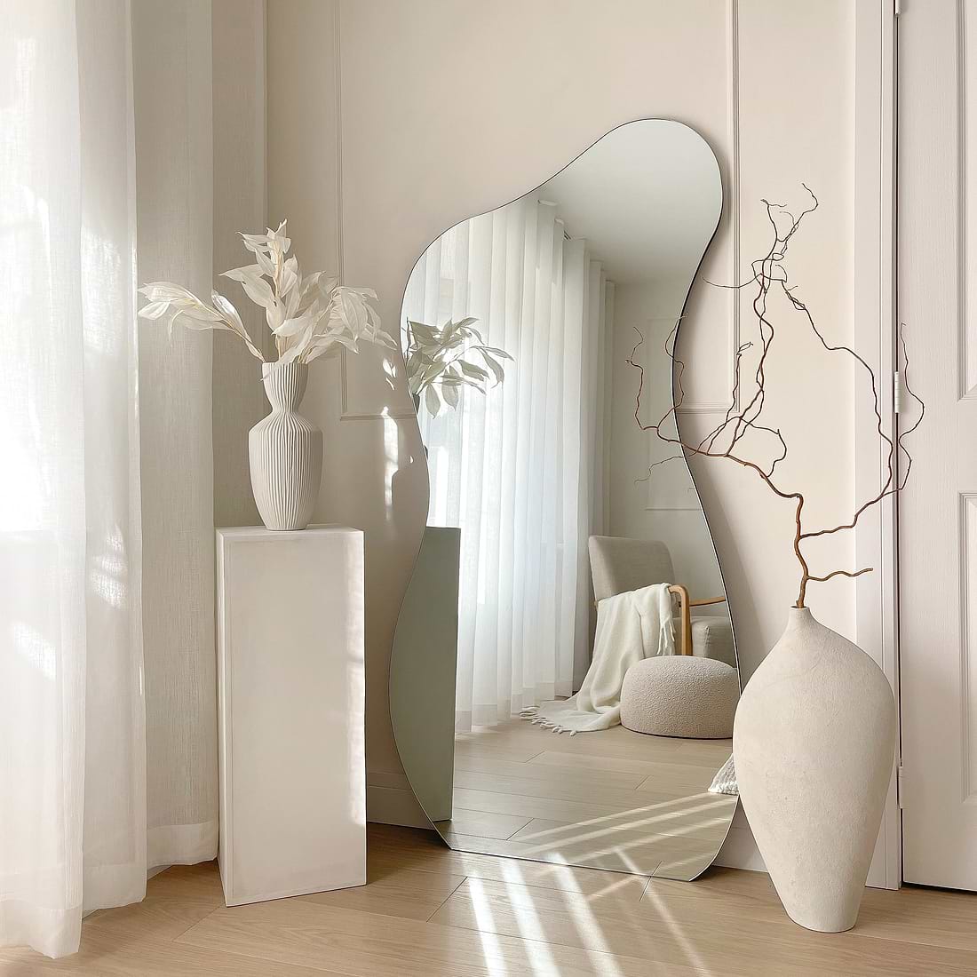Edge Large Frameless Full Length Pond Mirror 170cm x 80cm