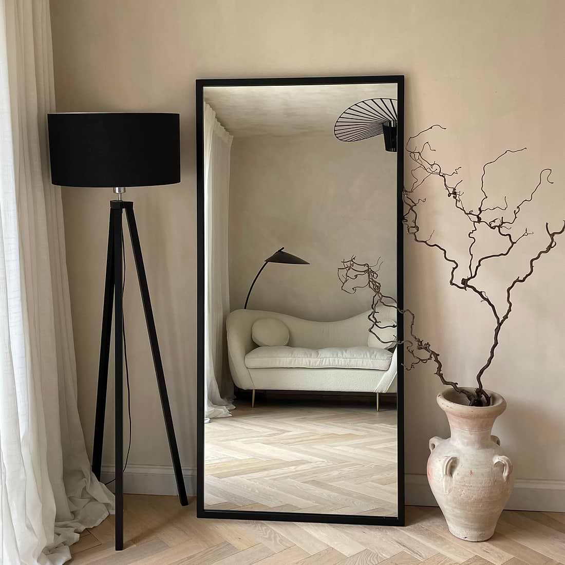 Islington Full Length Industrial Metal Mirror 170cm x 80cm