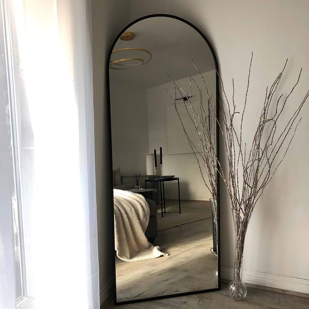 Liberty Full Length Large Arched Metal Mirror 160cm x 60cm