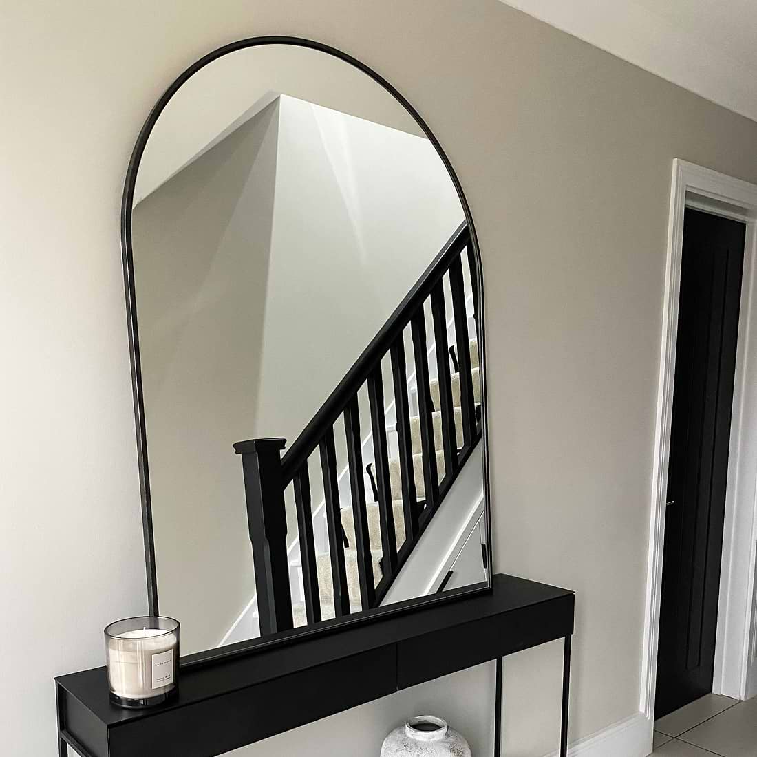 Liberty Arched Metal Overmantle Mirror 120cm x 90cm