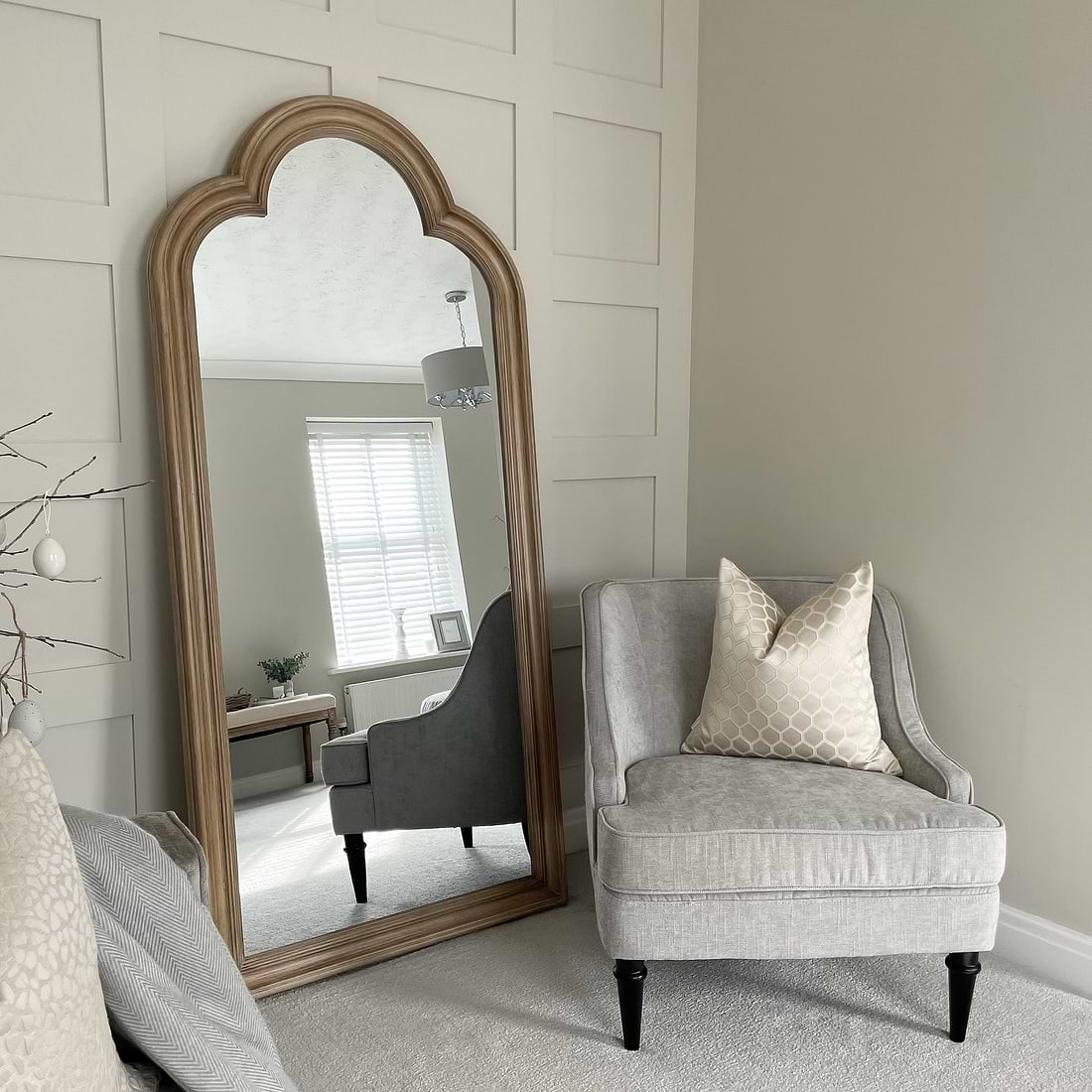 Melilla Washed Arched Full Length Mirror 170cm x 80cm