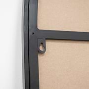 Black Full Length Arched Metal Mirror mounting hook