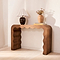 Serafina - Dark Wood Wavy Arched Premium Console Table