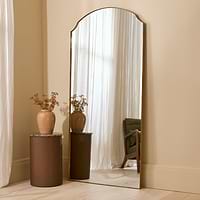 Isla - Gold Full Length Arched Metal Mirror 170cm x 80cm
