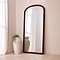 Cordelia - Dark Wood Rope Twist Full Length Arched Mirror 170cm x 80cm