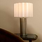 Castella - Brushed Steel Scallop Shade Table Lamp