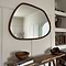 Aaliyah - Dark Wood Irregular Wall Mirror 110cm x 80cm