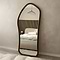 Aaliyah - Full Length Dark Wood Irregular Mirror 180cm x 80cm