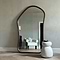 Aaliyah - Extra Large Full Length Dark Wood Irregular Mirror 180cm x 110cm