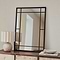 Bexley - Black Rectangular Metal Wall Mirror 100cm x 70cm