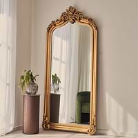 Cristina - Full Length Gold Arched Ornate Mirror 200cm x 90cm