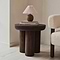 Vermont - Dark Wood Premium Round Side Table